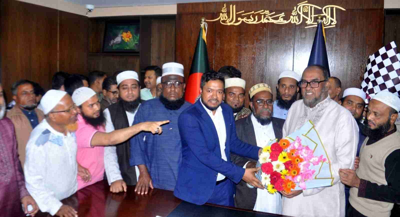 সিসিক প্রশাসক আব্দুল কাইয়ুম চৌধুরীকে জেলা ও মহানগর জাতীয়তাবাদী ওলামা দলের শুভেচ্ছা
