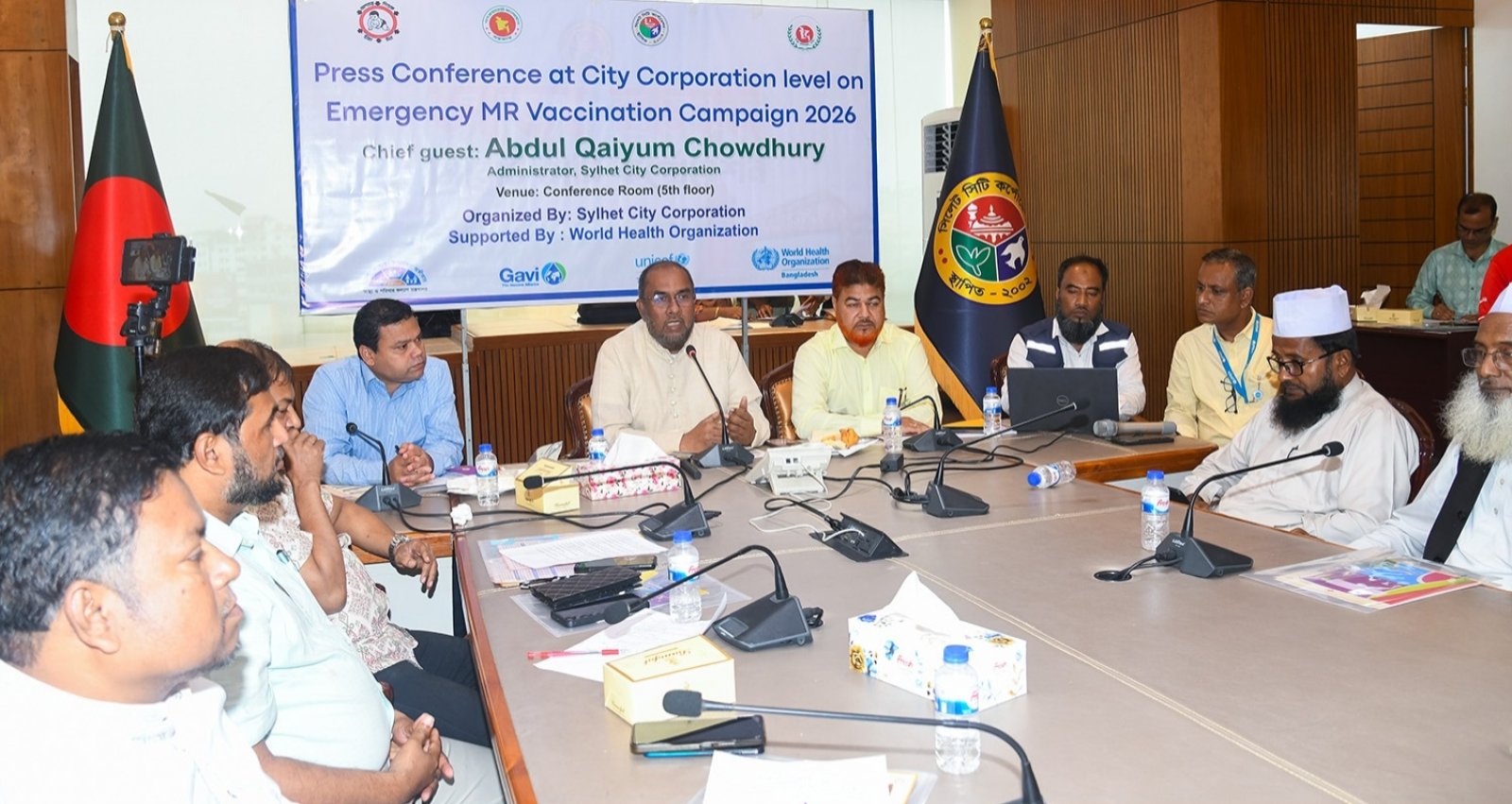 সিলেটে হাম-রুবেলা টিকাদান ক্যাম্পেইন শুরু কাল, স্বাস্থ্যসেবা নিশ্চিত করতে সরকারের অঙ্গীকার—সিসিক প্রশাসক