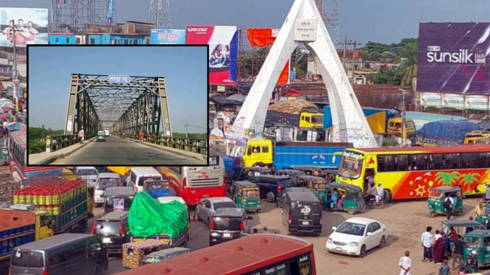 ঢাকা-সিলেট মহাসড়কে ভোগান্তির আশঙ্কা, শেরপুর সেতুতে ৩ দিনের বিধিনিষেধ