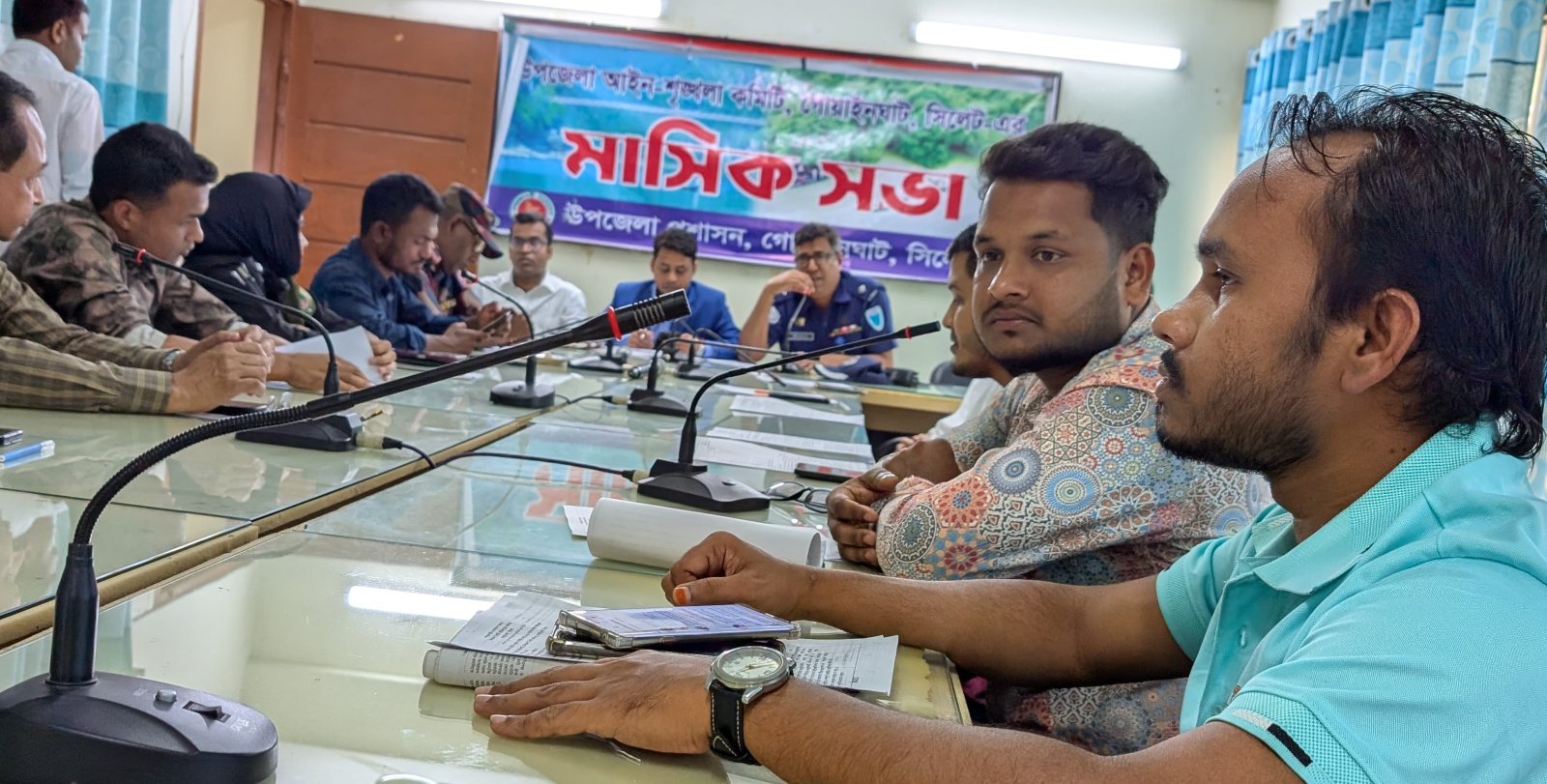 গোয়াইনঘাটে আইন-শৃঙ্খলা সভা: মাদক ও মানবপাচারের বিরুদ্ধে কঠোর অবস্থান, উন্নয়ন কার্যক্রম ত্বরান্বিতের নির্দেশ