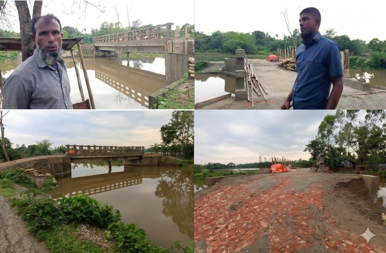 ওসমানীনগর-বিশ্বনাথ সংযোগ সেতুতে অনিয়মের অভিযোগ, মাঝপথে দেবে গেছে কাঠামো