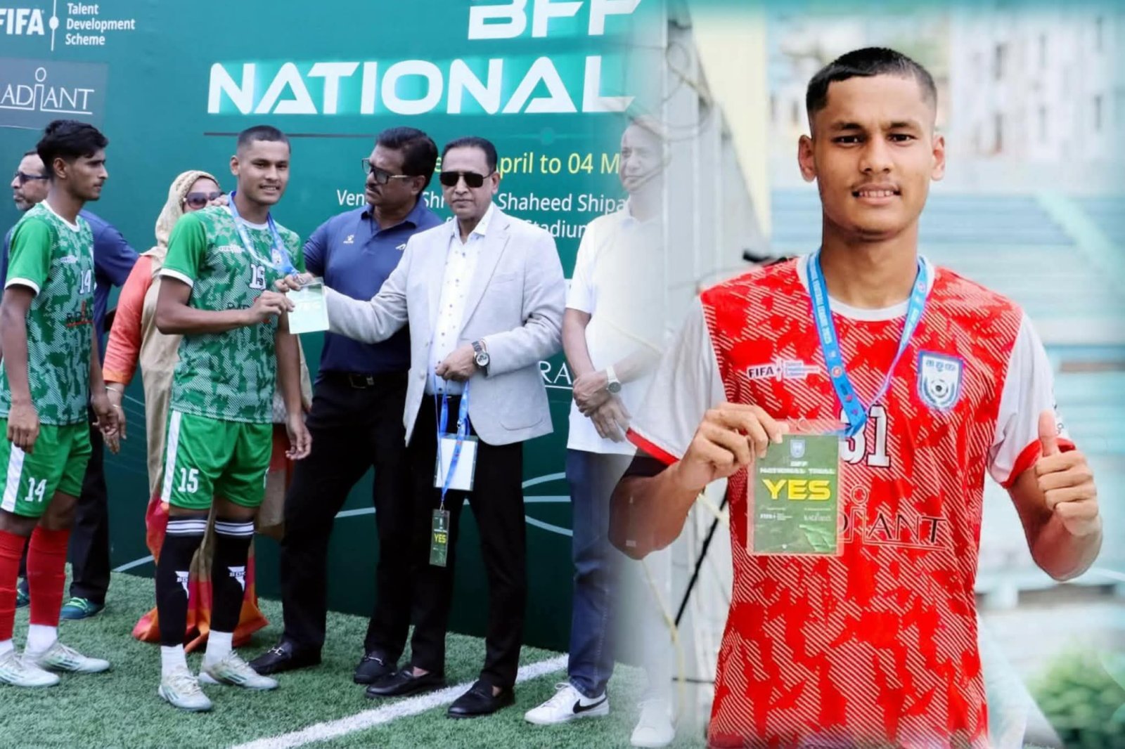বাফুফের অনূর্ধ্ব-১৭ বাছাইয়ে ‘ইয়েস কার্ড’ পেলেন বিশ্বনাথের সাঈদ খান