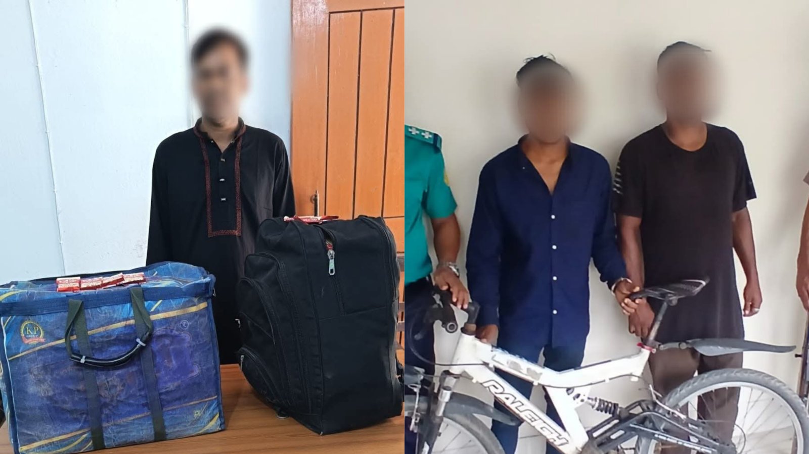 সিলেটে পৃথক অভিযানে চোরাচালান ও চোর চক্রের ৩ সদস্য গ্রেফতার, বিপুল চোরাই মালামাল উদ্ধার