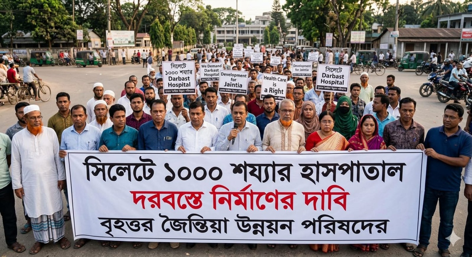 সিলেটে ১০০০ শয্যার হাসপাতাল দরবস্তে নির্মাণের দাবি বৃহত্তর জৈন্তিয়া উন্নয়ন পরিষদের