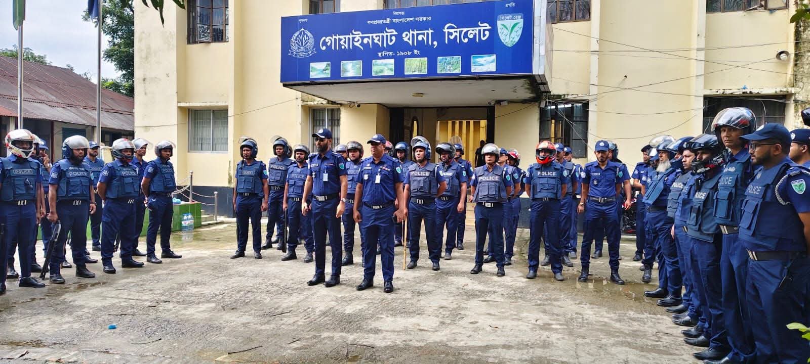 গোয়াইনঘাটে পুলিশের সপ্তাহব্যাপী বিশেষ অভিযান: ফোর্স মবিলাইজেশন ড্রিল, চেকপোস্ট ও ওয়ারেন্ট তামিলে জোর