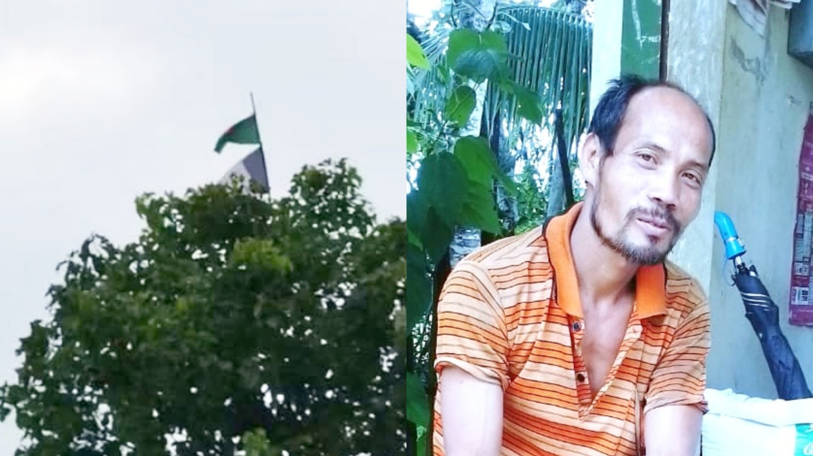 জৈন্তাপুরে ফ্রান্সের পতাকা টানাতে গিয়ে না ফেরার দেশে বিরেণ পাত্র