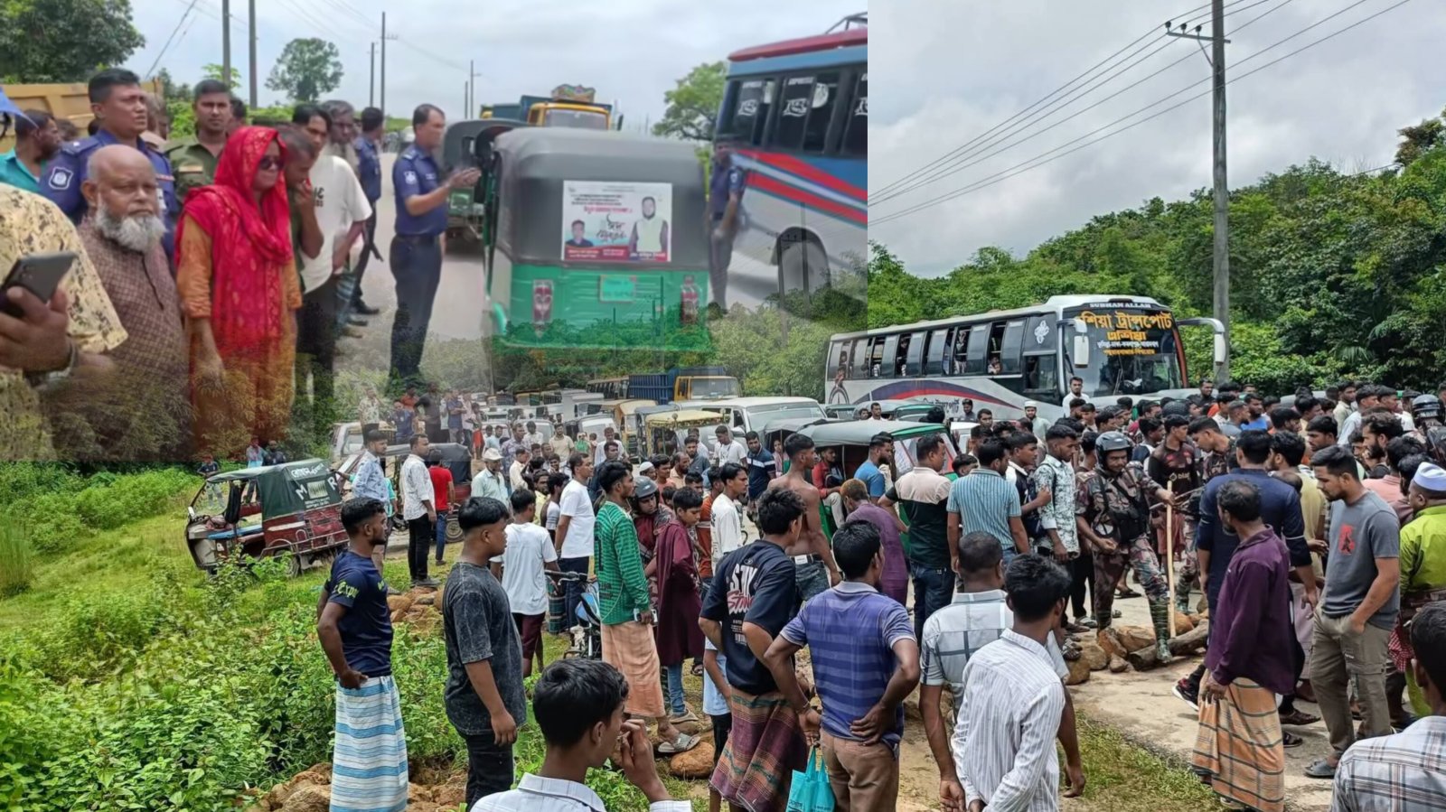 অবৈধ পাথরবোঝাই ট্রাক জব্দকে ঘিরে জৈন্তাপুরে সংঘাত, শ্রমিকদের সড়ক অবরোধ