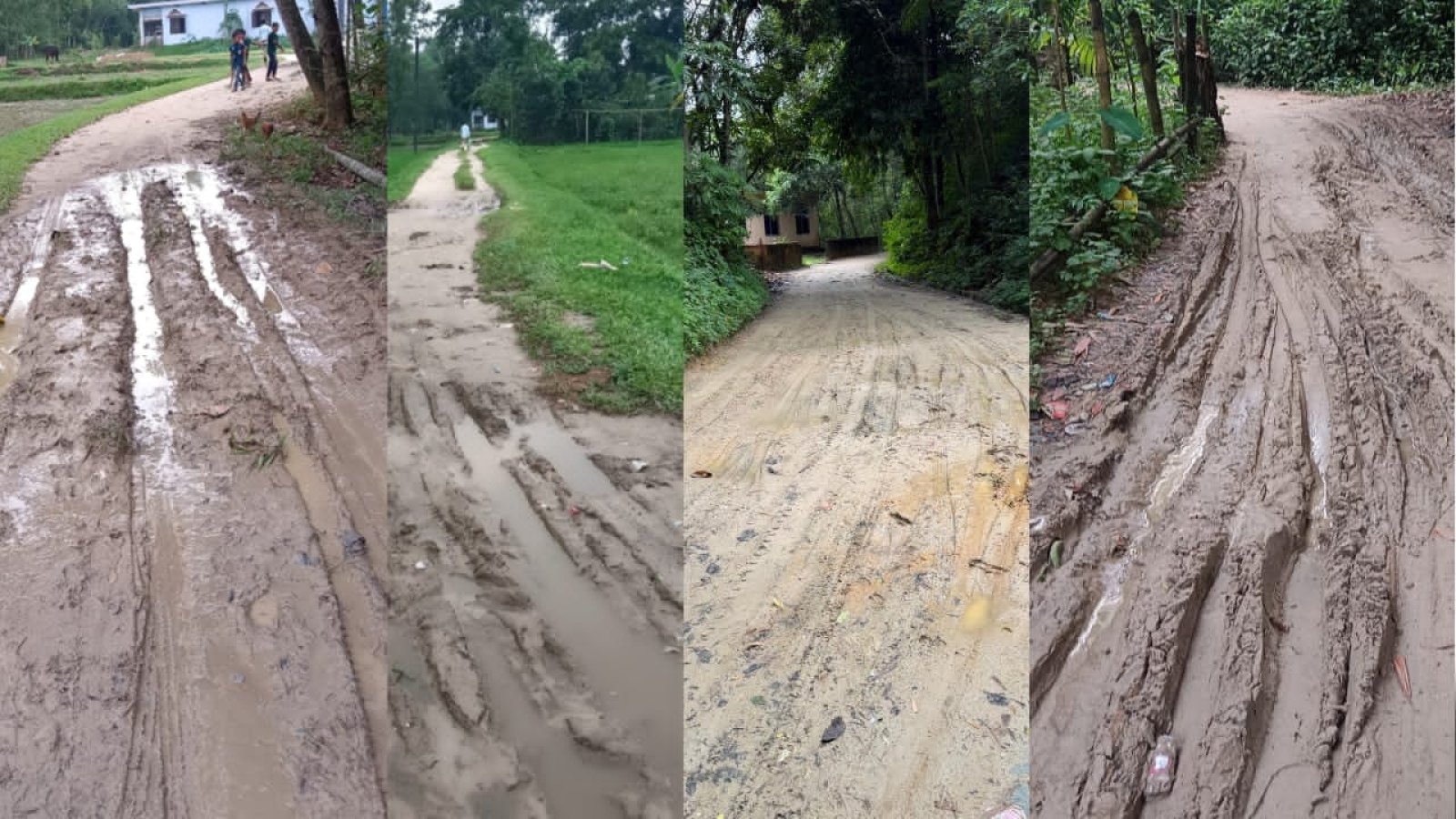 গোলাপগঞ্জের নিশ্চিন্ত গ্রামের সড়ক সংস্কার হয়নি বছরের পর বছর, ভোগান্তিতে হাজারো মানুষ