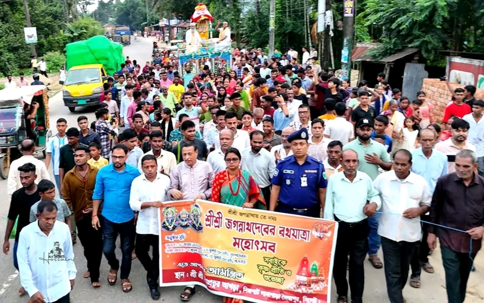 ধর্মীয় ভাবগাম্ভীর্যে জৈন্তাপুরে শ্রীশ্রী জগন্নাথদেবের রথযাত্রা, হাজারো ভক্তের অংশগ্রহণ