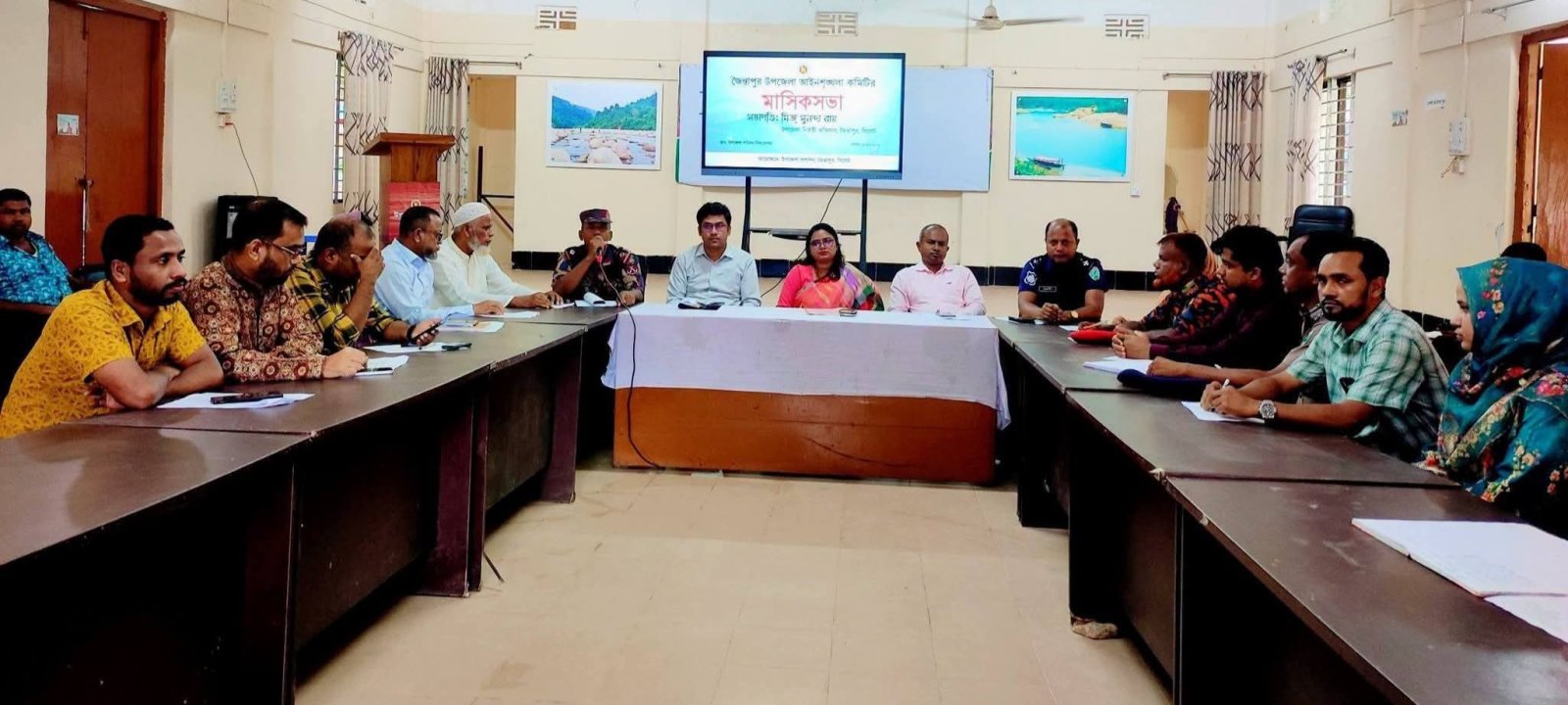জৈন্তাপুরে আইনশৃঙ্খলা কমিটির সভা: চোরাচালান, মাদক ও মানবপাচার রোধে কঠোর সিদ্ধান্ত