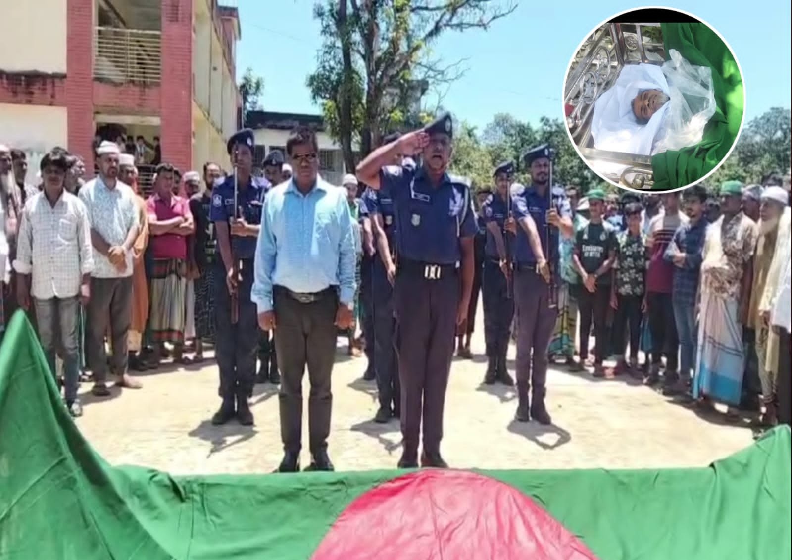 রাষ্ট্রীয় মর্যাদায় চিরবিদায় নিলেন মধ্যনগরের বীর মুক্তিযোদ্ধা মো. আব্দুল মজিদ