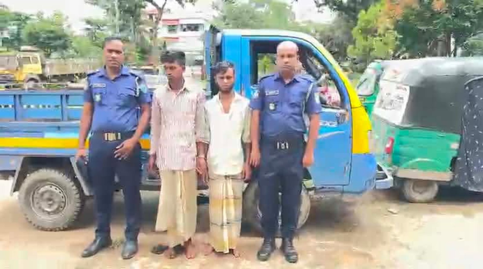জকিগঞ্জে পুলিশ কর্মকর্তাকে কুপিয়ে পালানো দুই ডাকাত কারাগারে