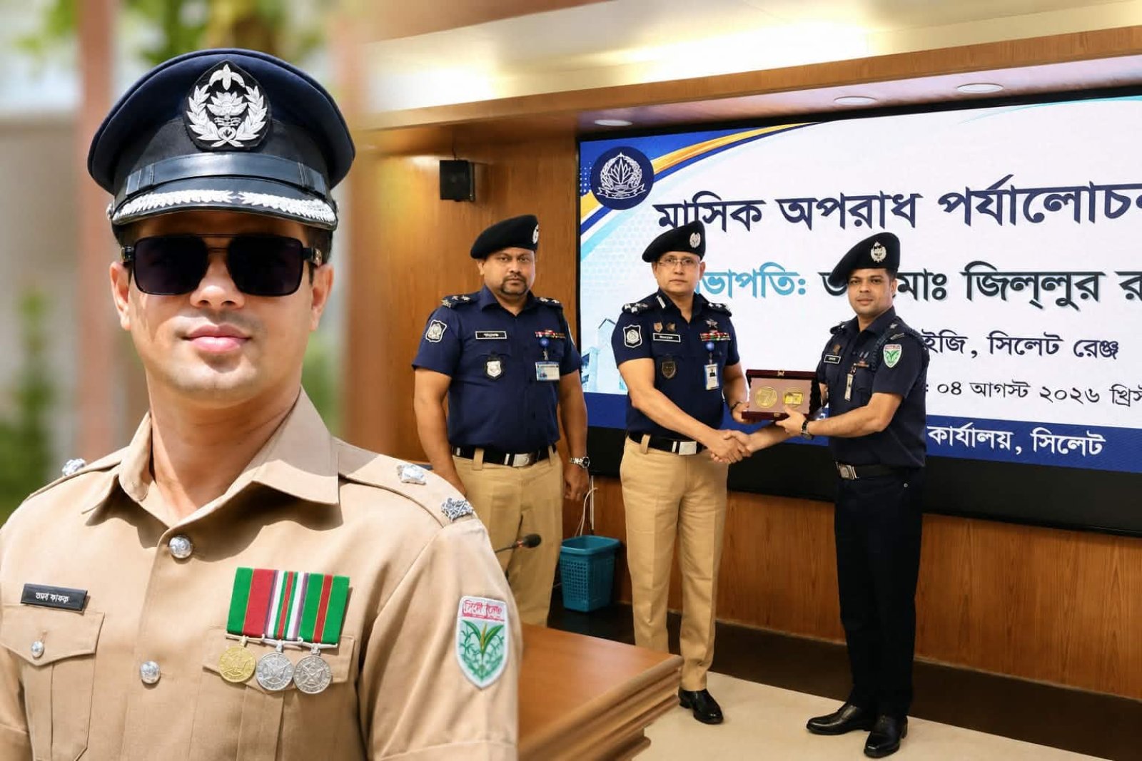 নেতৃত্বে পরিবর্তনের ছোঁয়া, প্রশংসায় ভাসছেন গোয়াইনঘাট থানার ওসি ওমর ফারুক মোড়ল