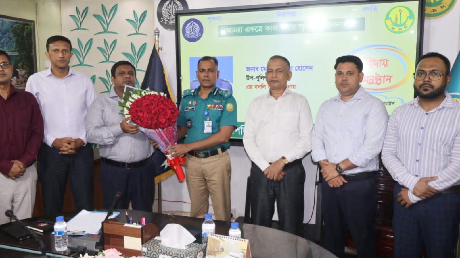 এসএমপির উপ-পুলিশ কমিশনার আকতার হোসেনকে বদলিজনিত বিদায় সংবর্ধনা