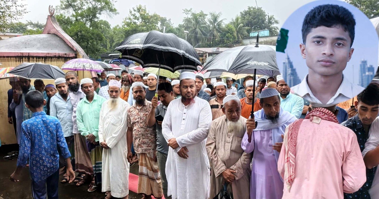 সৌদিতে সড়ক দুর্ঘটনায় নিহত তারেকের জানাজায় হাজারো মানুষ, চতুলে শোকের ছায়া