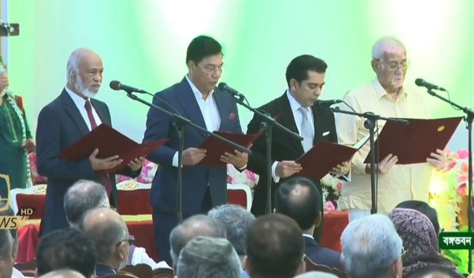 রাষ্ট্রপতি মির্জা ফখরুলের হাতে শপথ নিলেন ৪ মন্ত্রী ও ২ প্রতিমন্ত্রী