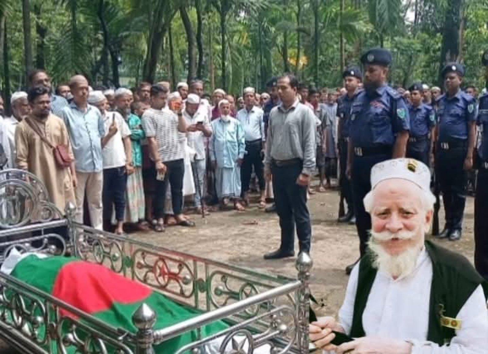 ওসমানীর সহকারী যুদ্ধাহত এই বীরকে শেষ বিদায় জানাল কানাইঘাট