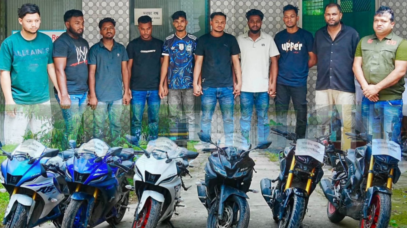 সিলেট সীমান্তের চোরাই মোটরসাইকেল কুমিল্লায়, ডিবির হাতে ৯ জন