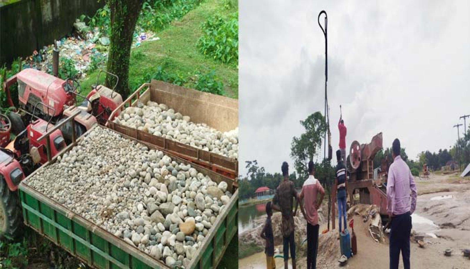 কোম্পানীগঞ্জে সাদাপাথর উদ্ধারে প্রশাসনের অভিযান, জব্দ ৫ হাজার ঘনফুট পাথর
