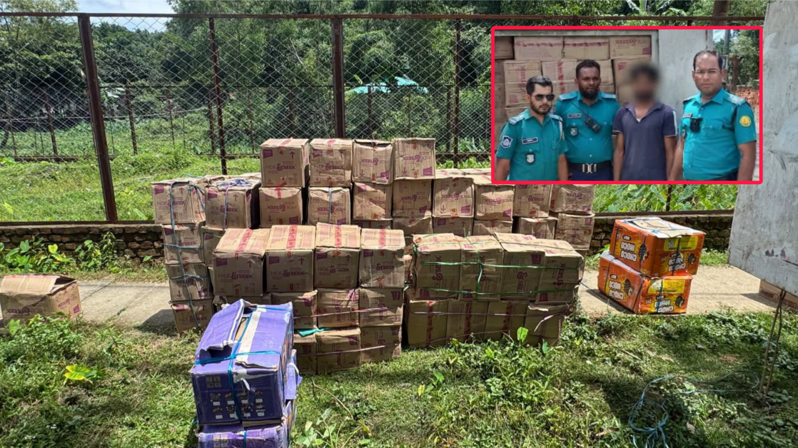 সিলেটে ২৮ লাখ টাকার ভারতীয় বিস্কুট-চকলেটসহ মিনি কাভার্ড ভ্যান আটক, গ্রেপ্তার ১