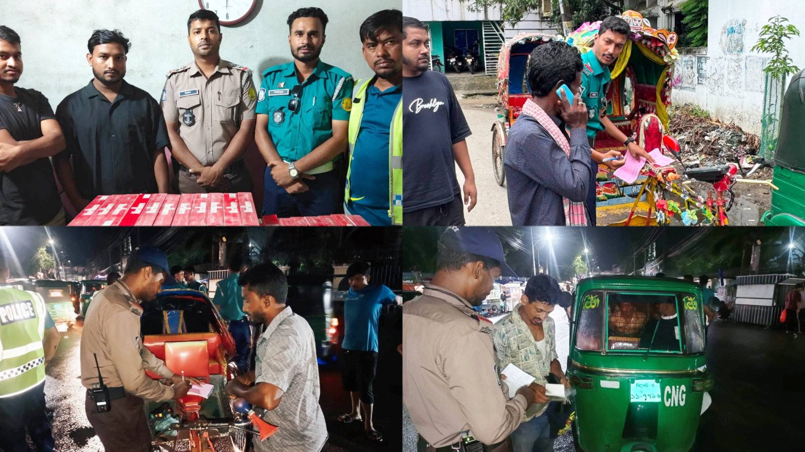 সিলেটে ট্রাফিক আইনে বিশেষ অভিযান, ৮৭ যানবাহন ডাম্পিং ও ৭৬টির বিরুদ্ধে প্রসিকিউশন