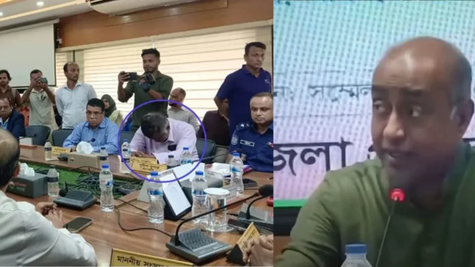 সভায় বারবার ফোনে কথা, সিভিল সার্জনকে ‘গেট আউট’ বললেন আইনমন্ত্রী