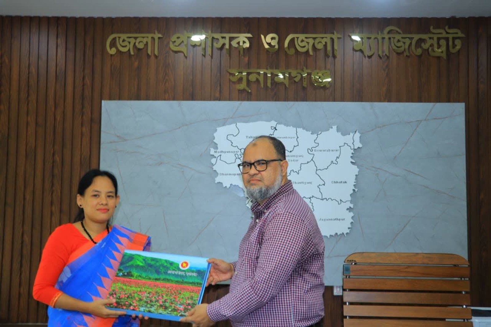 তাহিরপুরে নতুন ইউএনও রিপামনি দেবীর যোগদান