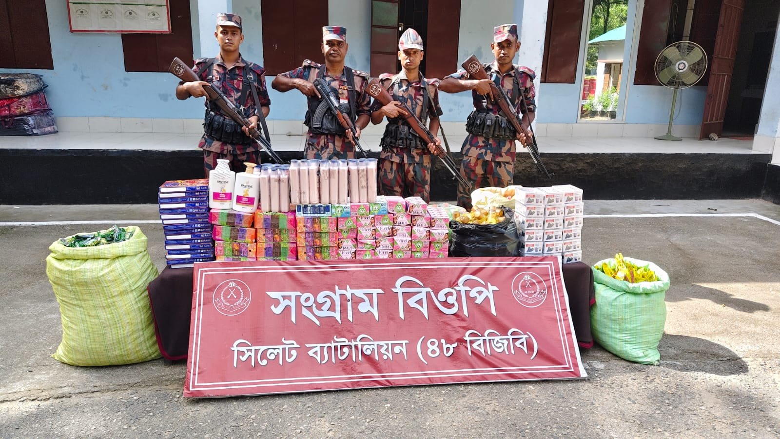 সিলেট সীমান্তে গরু-মহিষসহ ৬৮ লাখ টাকার চোরাচালান জব্দ