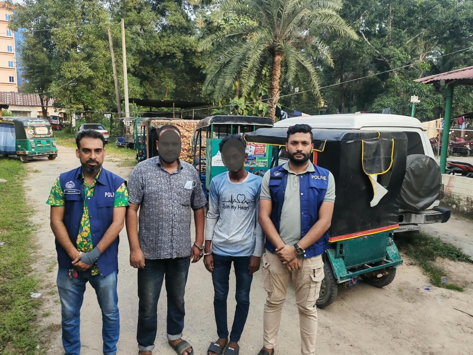 শ্রীমঙ্গলে চোরাই ৫ অটোরিকশা উদ্ধার, গ্রেপ্তার ২