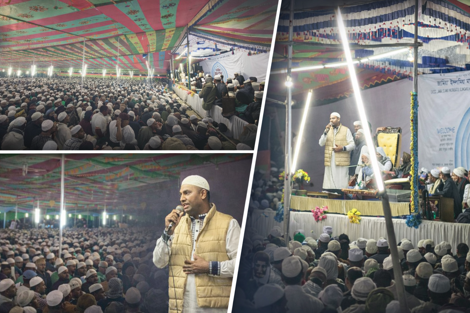হরিপুর বাজারের ওয়াজ মাহফিলে দোয়া চাইলেন সিলেট চার আসনে এমপি পদপ্রার্থী রাশেল উল আলম