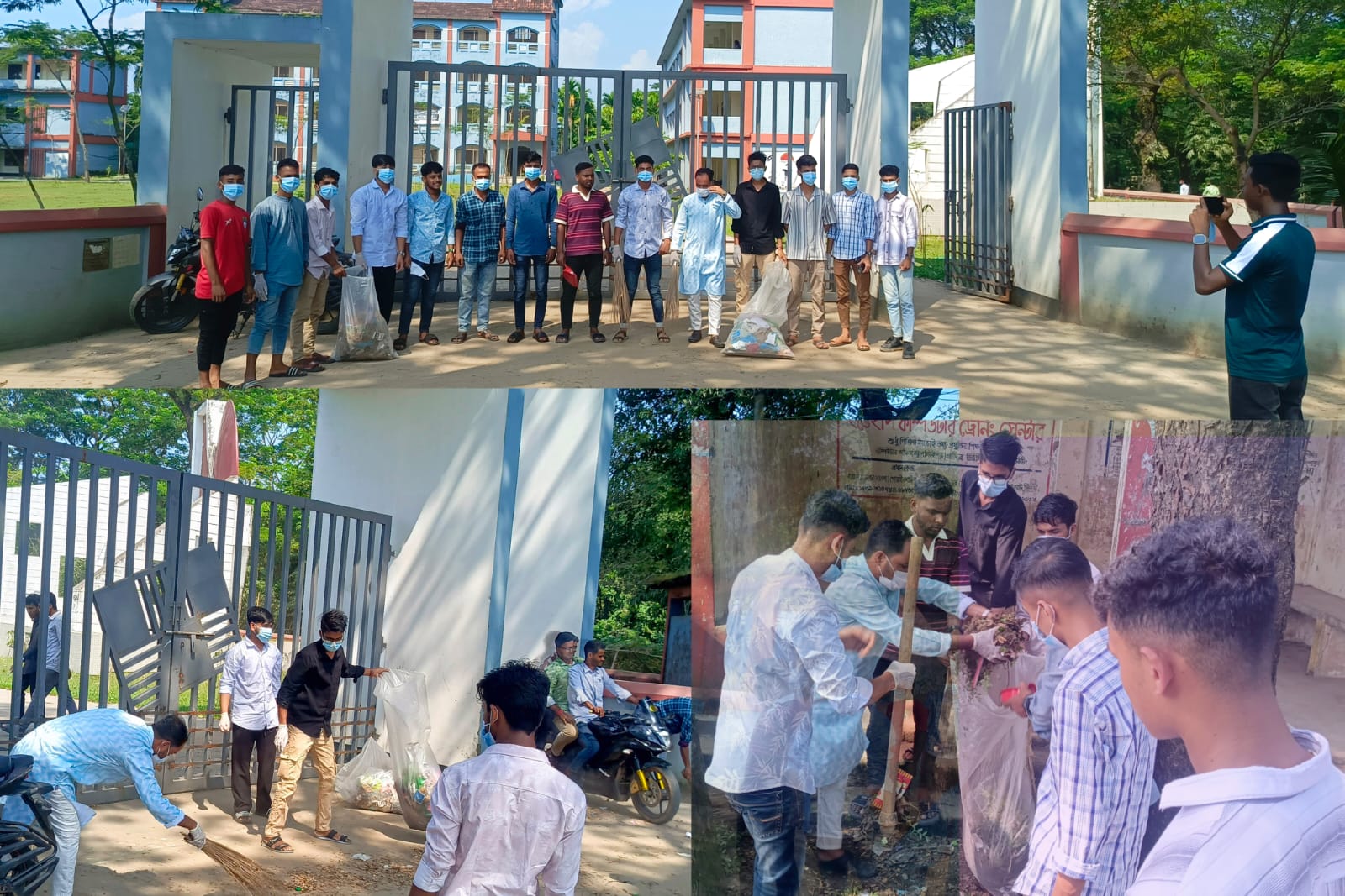 গোয়াইনঘাট সরকারী কলেজ ছাত্রদলের উদ্যোগে “ক্যাম্পাস পরিষ্কার” কর্মসূচি