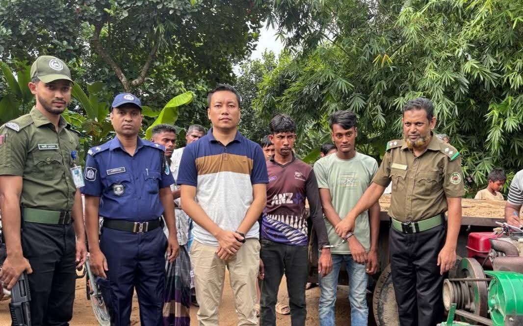 দোয়ারাবাজারে অবৈধভাবে বালু উত্তোলন : ২ জনের কারাদণ্ড