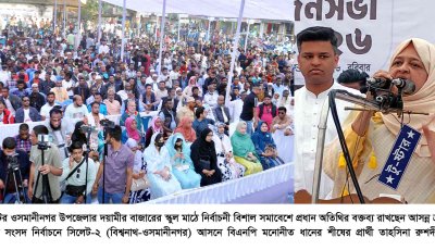 ইলিয়াস আলীর গুমের জবাব  ব্যালটের মাধ্যমে দিতে হবে ---তাহসিনা রুশদীর লুনা