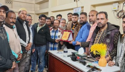 সোয়ানসি যুবদল সভাপতি মইন উদ্দীন মিসবাহকে বিশ্বনাথে সংবর্ধনা