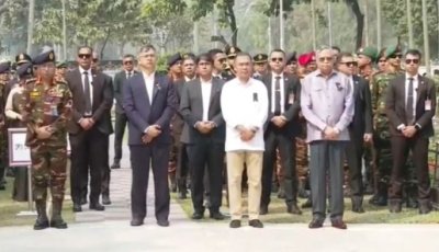 পিলখানায় নিহত সেনাদের প্রতি রাষ্ট্রপতি ও প্রধানমন্ত্রীর শ্রদ্ধা