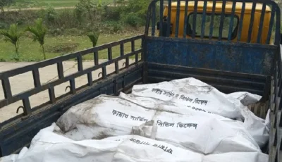 হবিগঞ্জে পিকআপ ভ্যান নিয়ন্ত্রণ হারিয়ে খাদে: ৪ জনের মরদেহ উদ্ধার