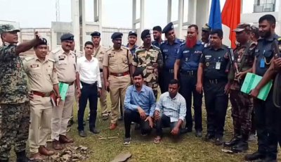 হবিগঞ্জে দীর্ঘ প্রতীক্ষার অবসান, দুই ভারতীয় বন্দিকে পরিবারের কাছে হস্তান্তর