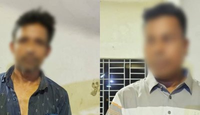 সিলেট-তামাবিল মহাসড়কে বাসে তল্লাশি: ২ লক্ষাধিক টাকার ভারতীয় কসমেটিকসসহ গ্রেফতার ২