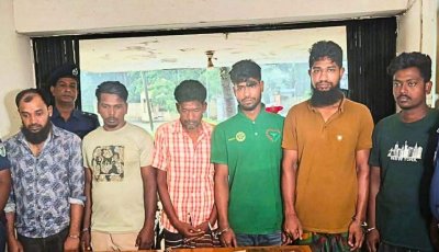 চুনারুঘাটে ট্রান্সফরমার চোর চক্রের ৬ সদস্য গ্রেপ্তার, বিপুল তামার তার উদ্ধার