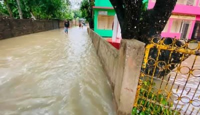 টানা বৃষ্টিতে প্লাবিত শ্রীমঙ্গলের শতাধিক গ্রাম, জনজীবনে চরম দুর্ভোগ