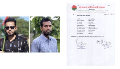 সুনামগঞ্জ জেলা ছাত্রদলের আংশিক কমিটি ঘোষণা, নেতৃত্বে তারেক মিয়া–উবায়দুল ইসলাম