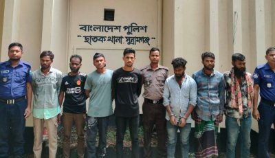 ছাতকে থানা ও নৌ-পুলিশের যৌথ অভিযানে ৭ আসামি গ্রেফতার, ইয়াবাসহ ৩ জন আটক