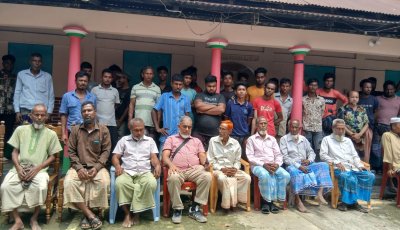 বিশ্বনাথে অপপ্রচারের অভিযোগে এলাকাবাসীর প্রতিবাদ সভা, পাল্টাপাল্টি বক্তব্যে উত্তেজনা