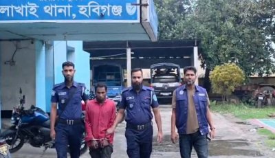 লাখাইয়ে গোপন সংবাদের ভিত্তিতে অভিযান: ১১ পিস ইয়াবাসহ যুবক আটক