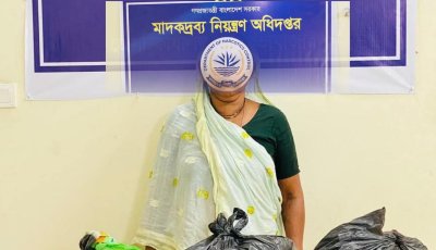 আরামবাগ আবাসিক এলাকায় মাদকবিরোধী অভিযান, মহিলা কারবারি আটক