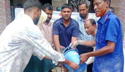 ঈদকে সামনে রেখে ছাতকের কালারুকায় ১ হাজার ২১১ পরিবারের মাঝে ভিজিএফের চাল বিতরণ