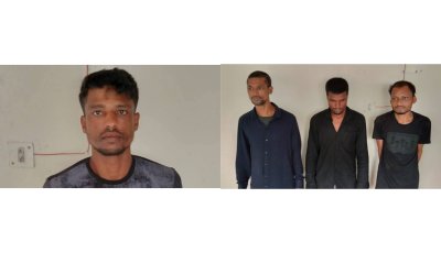 কোতোয়ালী থানার অভিযানে ২টি ধারালো চাকুসহ সংঘবদ্ধ ৪ ছিনতাইকারী গ্রেফতার