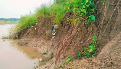 গোলাপগঞ্জে নদীভাঙনে শিংপুর ডাইক ক্ষতিগ্রস্ত, উদ্বেগ স্থানীয়দের