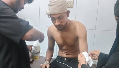 ছাতকে দাঁড়িয়ে থাকা বাসে মোটরসাইকেলের ধাক্কা, দুই যুবক গুরুতর আহত