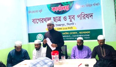 জৈন্তাপুরে বাগেরখাল ছাত্র ও যুব পরিষদের নতুন কমিটি গঠন